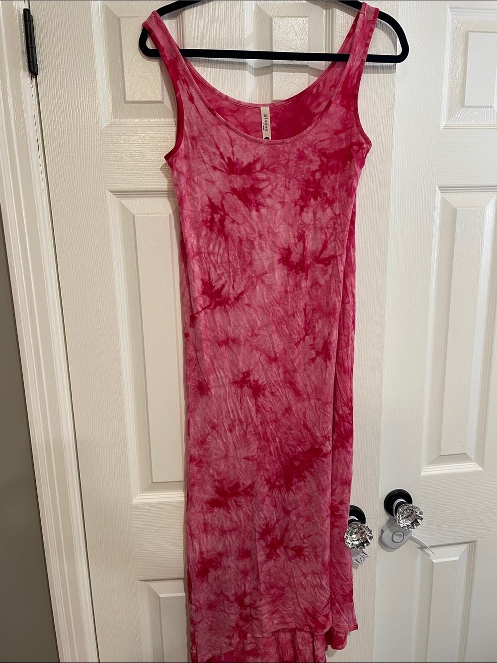 Kensie Pink Tie-Dye Maxi Dress